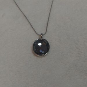 3/$12 Chic Black Pendant Necklace